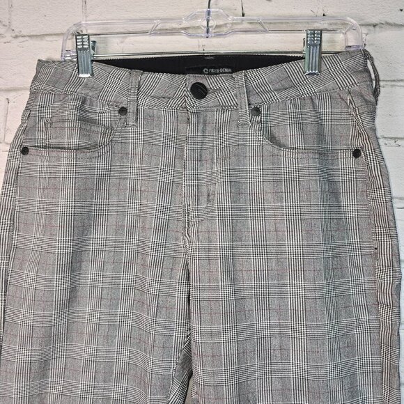 FRIED DENIUM BLACK AND GRAY PLAID STRAIGHT LEG PANTS MENS SIZE 34 X 30 - Picture 3 of 6